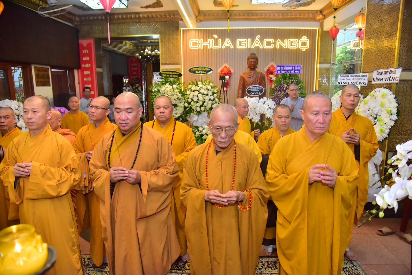 Các đoàn viếng tang cụ ông Trần Ngọc Anh, thân sinh TT. Thích Nhật Từ