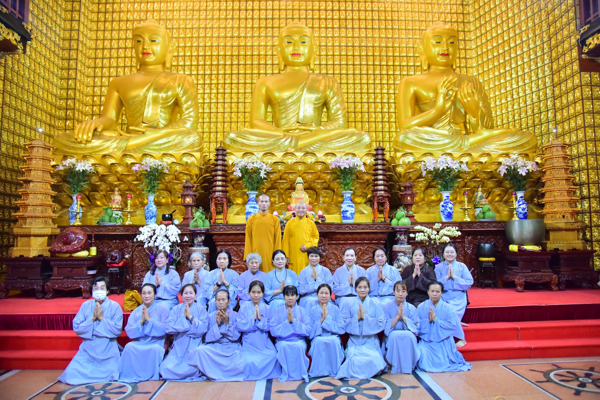 Đoàn hành hương Thiền tự Chính Hoà (Thanh Hóa) thăm chùa Giác Ngộ